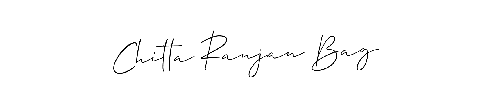 Design your own signature with our free online signature maker. With this signature software, you can create a handwritten (Allison_Script) signature for name Chitta Ranjan Bag. Chitta Ranjan Bag signature style 2 images and pictures png