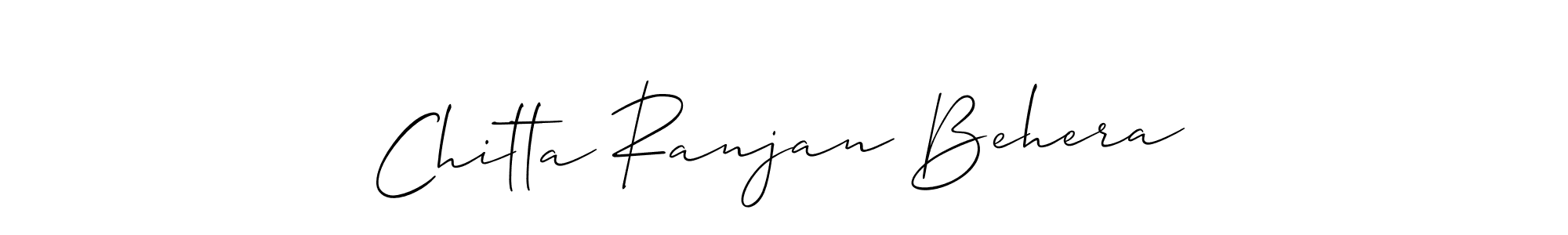 The best way (Allison_Script) to make a short signature is to pick only two or three words in your name. The name Chitta Ranjan Behera include a total of six letters. For converting this name. Chitta Ranjan Behera signature style 2 images and pictures png