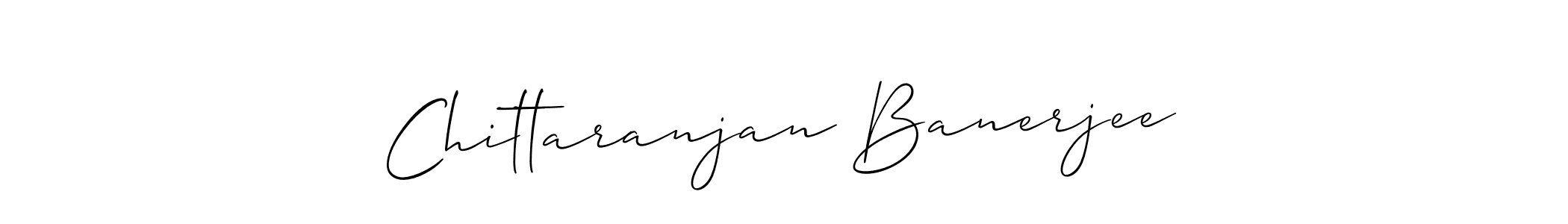 Use a signature maker to create a handwritten signature online. With this signature software, you can design (Allison_Script) your own signature for name Chittaranjan Banerjee. Chittaranjan Banerjee signature style 2 images and pictures png