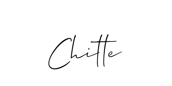 Similarly Allison_Script is the best handwritten signature design. Signature creator online .You can use it as an online autograph creator for name Chitte. Chitte signature style 2 images and pictures png