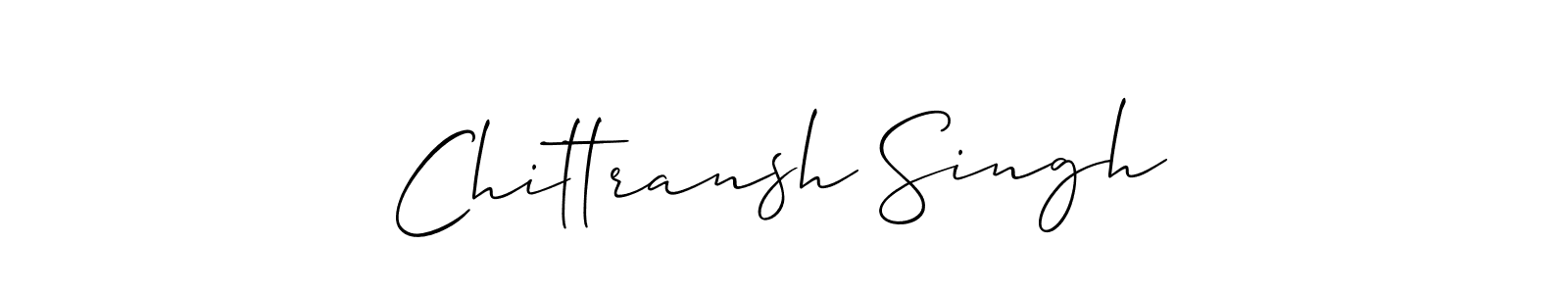 Design your own signature with our free online signature maker. With this signature software, you can create a handwritten (Allison_Script) signature for name Chittransh Singh. Chittransh Singh signature style 2 images and pictures png