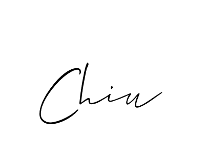 You should practise on your own different ways (Allison_Script) to write your name (Chiu) in signature. don't let someone else do it for you. Chiu signature style 2 images and pictures png