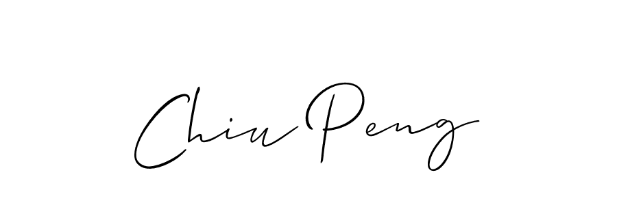 Make a beautiful signature design for name Chiu Peng. Use this online signature maker to create a handwritten signature for free. Chiu Peng signature style 2 images and pictures png