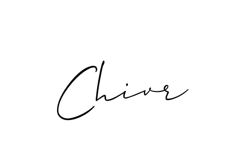 Best and Professional Signature Style for Chivr. Allison_Script Best Signature Style Collection. Chivr signature style 2 images and pictures png