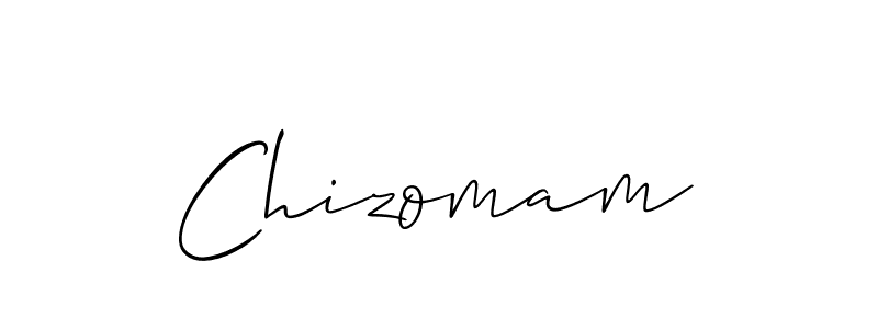 Also You can easily find your signature by using the search form. We will create Chizomam name handwritten signature images for you free of cost using Allison_Script sign style. Chizomam signature style 2 images and pictures png