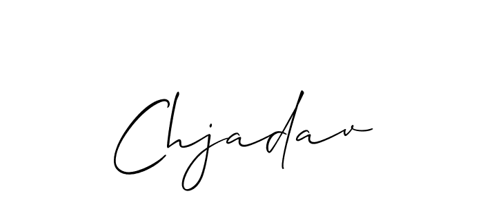Design your own signature with our free online signature maker. With this signature software, you can create a handwritten (Allison_Script) signature for name Chjadav. Chjadav signature style 2 images and pictures png