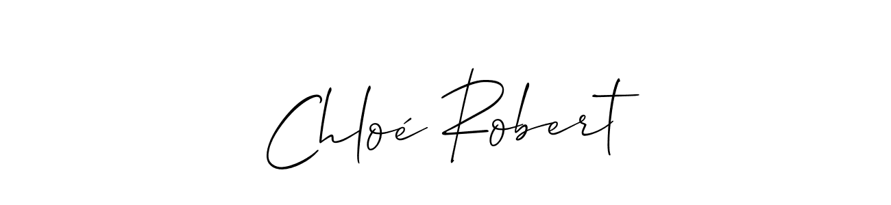 How to make Chloé Robert signature? Allison_Script is a professional autograph style. Create handwritten signature for Chloé Robert name. Chloé Robert signature style 2 images and pictures png