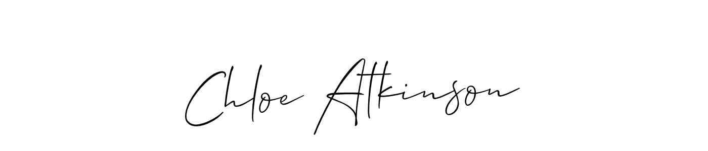 The best way (Allison_Script) to make a short signature is to pick only two or three words in your name. The name Chloe Atkinson include a total of six letters. For converting this name. Chloe Atkinson signature style 2 images and pictures png