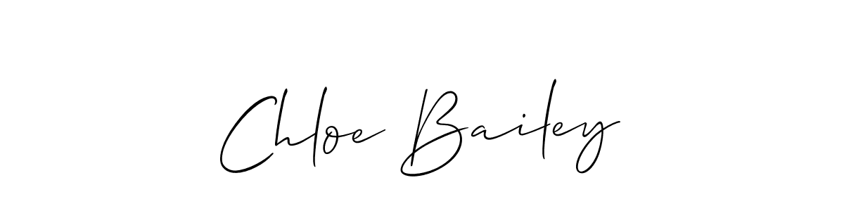 The best way (Allison_Script) to make a short signature is to pick only two or three words in your name. The name Chloe Bailey include a total of six letters. For converting this name. Chloe Bailey signature style 2 images and pictures png