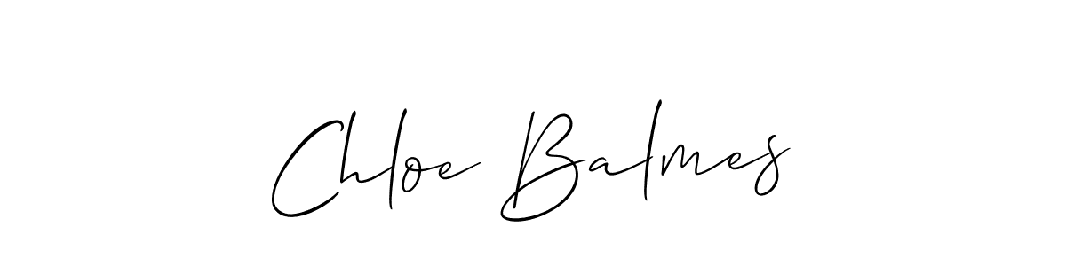 Allison_Script is a professional signature style that is perfect for those who want to add a touch of class to their signature. It is also a great choice for those who want to make their signature more unique. Get Chloe Balmes name to fancy signature for free. Chloe Balmes signature style 2 images and pictures png