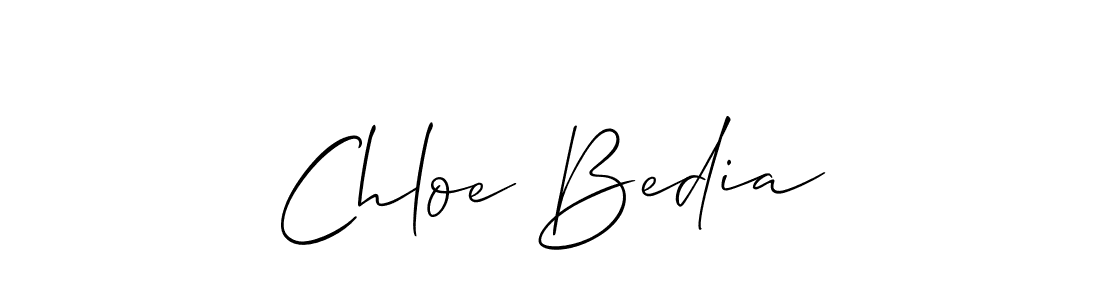 How to make Chloe Bedia name signature. Use Allison_Script style for creating short signs online. This is the latest handwritten sign. Chloe Bedia signature style 2 images and pictures png