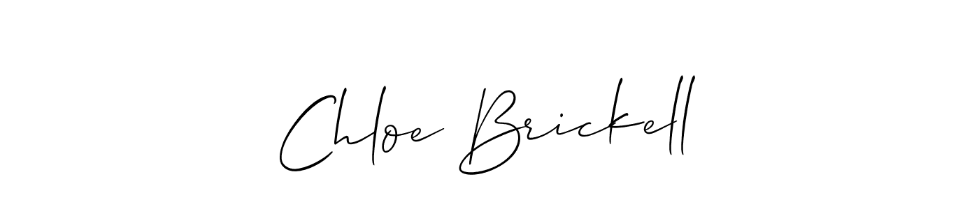 Design your own signature with our free online signature maker. With this signature software, you can create a handwritten (Allison_Script) signature for name Chloe Brickell. Chloe Brickell signature style 2 images and pictures png