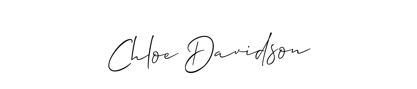Allison_Script is a professional signature style that is perfect for those who want to add a touch of class to their signature. It is also a great choice for those who want to make their signature more unique. Get Chloe Davidson name to fancy signature for free. Chloe Davidson signature style 2 images and pictures png