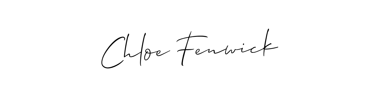 You should practise on your own different ways (Allison_Script) to write your name (Chloe Fenwick) in signature. don't let someone else do it for you. Chloe Fenwick signature style 2 images and pictures png