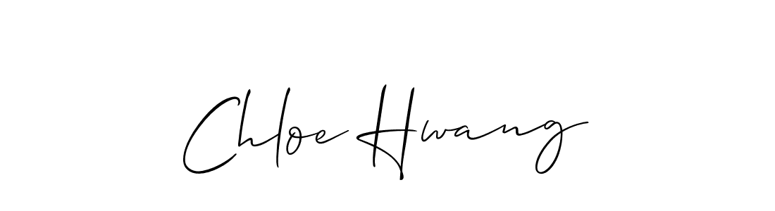 How to make Chloe Hwang signature? Allison_Script is a professional autograph style. Create handwritten signature for Chloe Hwang name. Chloe Hwang signature style 2 images and pictures png