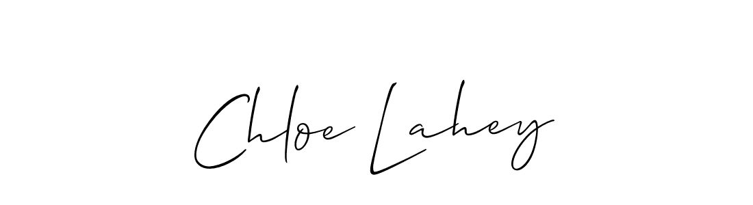 Make a beautiful signature design for name Chloe Lahey. With this signature (Allison_Script) style, you can create a handwritten signature for free. Chloe Lahey signature style 2 images and pictures png