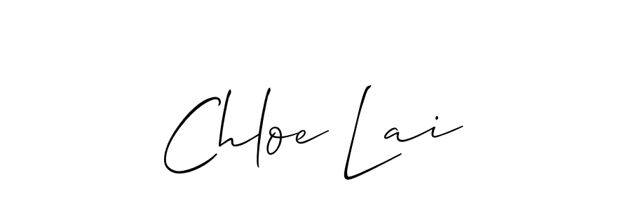 Also You can easily find your signature by using the search form. We will create Chloe Lai name handwritten signature images for you free of cost using Allison_Script sign style. Chloe Lai signature style 2 images and pictures png