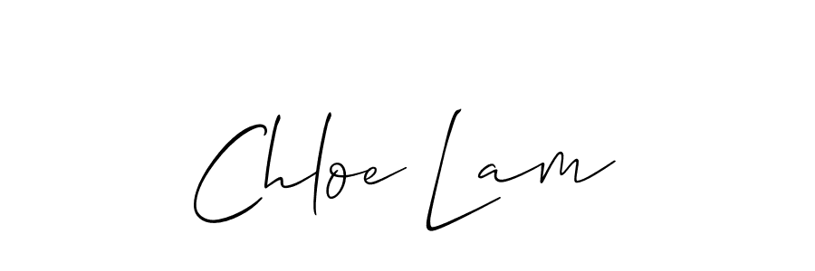 Design your own signature with our free online signature maker. With this signature software, you can create a handwritten (Allison_Script) signature for name Chloe Lam. Chloe Lam signature style 2 images and pictures png