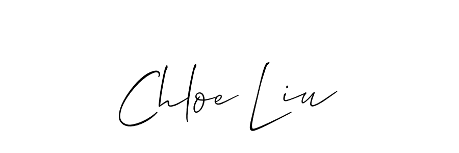 Make a short Chloe Liu signature style. Manage your documents anywhere anytime using Allison_Script. Create and add eSignatures, submit forms, share and send files easily. Chloe Liu signature style 2 images and pictures png