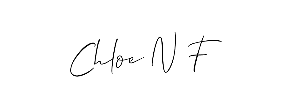 Use a signature maker to create a handwritten signature online. With this signature software, you can design (Allison_Script) your own signature for name Chloe N F. Chloe N F signature style 2 images and pictures png