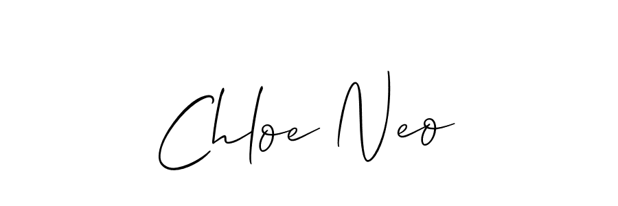 It looks lik you need a new signature style for name Chloe Neo. Design unique handwritten (Allison_Script) signature with our free signature maker in just a few clicks. Chloe Neo signature style 2 images and pictures png