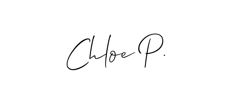 Once you've used our free online signature maker to create your best signature Allison_Script style, it's time to enjoy all of the benefits that Chloe P. name signing documents. Chloe P. signature style 2 images and pictures png