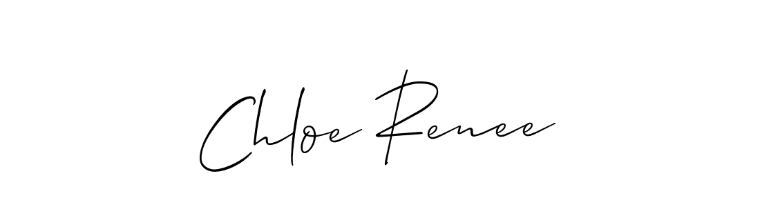 Create a beautiful signature design for name Chloe Renee. With this signature (Allison_Script) fonts, you can make a handwritten signature for free. Chloe Renee signature style 2 images and pictures png