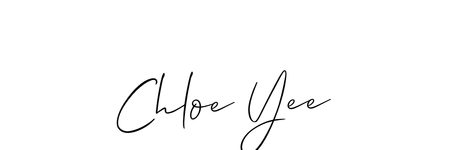 if you are searching for the best signature style for your name Chloe Yee. so please give up your signature search. here we have designed multiple signature styles  using Allison_Script. Chloe Yee signature style 2 images and pictures png