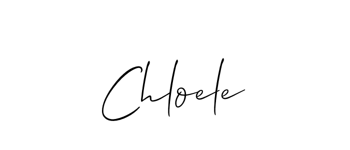 You should practise on your own different ways (Allison_Script) to write your name (Chloele) in signature. don't let someone else do it for you. Chloele signature style 2 images and pictures png