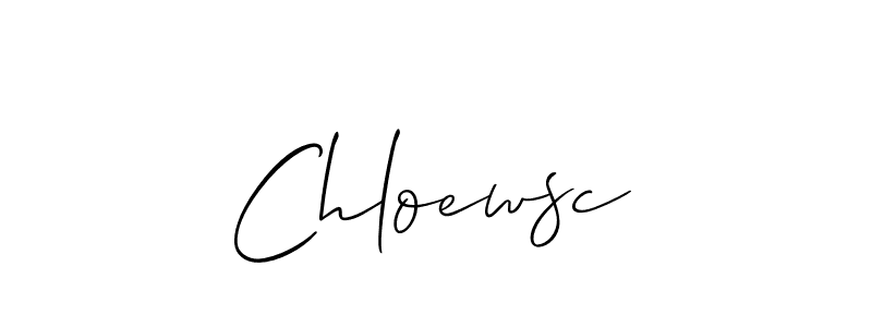 Make a beautiful signature design for name Chloewsc. Use this online signature maker to create a handwritten signature for free. Chloewsc signature style 2 images and pictures png