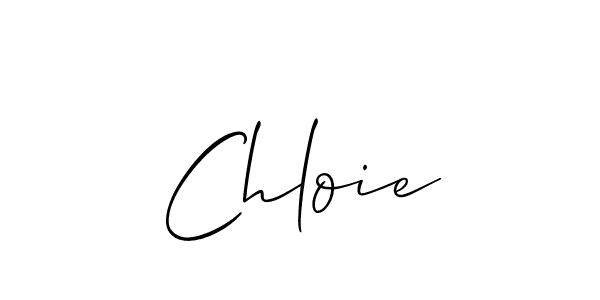 Make a beautiful signature design for name Chloie. With this signature (Allison_Script) style, you can create a handwritten signature for free. Chloie signature style 2 images and pictures png