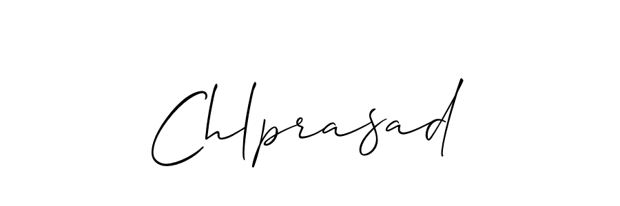 It looks lik you need a new signature style for name Chlprasad. Design unique handwritten (Allison_Script) signature with our free signature maker in just a few clicks. Chlprasad signature style 2 images and pictures png