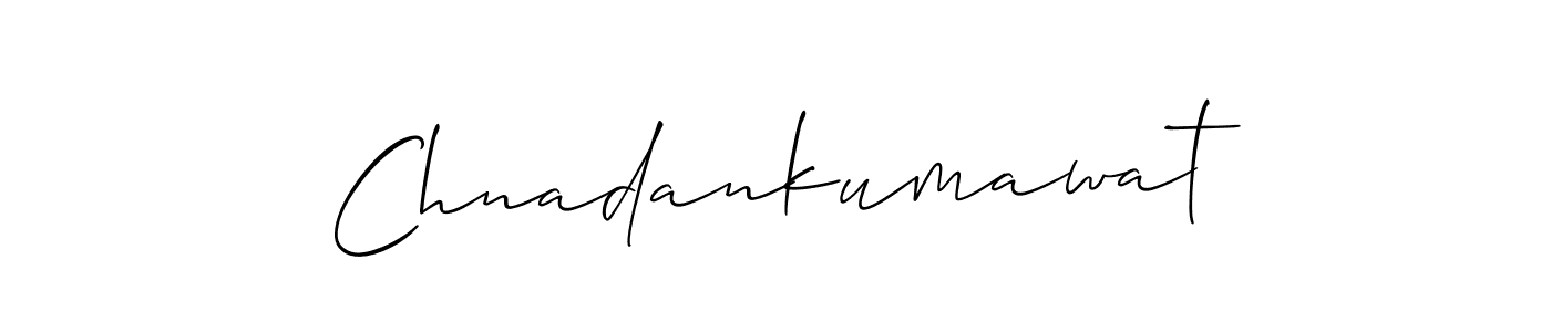 Make a beautiful signature design for name Chnadankumawat. Use this online signature maker to create a handwritten signature for free. Chnadankumawat signature style 2 images and pictures png
