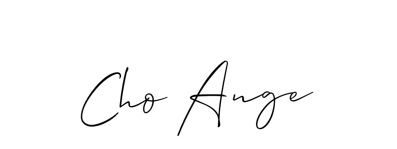 Use a signature maker to create a handwritten signature online. With this signature software, you can design (Allison_Script) your own signature for name Cho Ange. Cho Ange signature style 2 images and pictures png