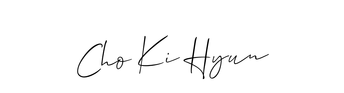 Make a short Cho Ki Hyun signature style. Manage your documents anywhere anytime using Allison_Script. Create and add eSignatures, submit forms, share and send files easily. Cho Ki Hyun signature style 2 images and pictures png