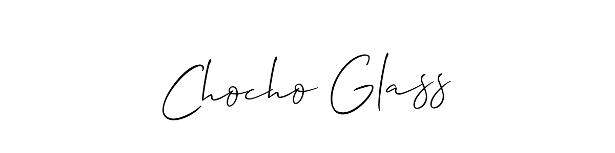 The best way (Allison_Script) to make a short signature is to pick only two or three words in your name. The name Chocho Glass include a total of six letters. For converting this name. Chocho Glass signature style 2 images and pictures png