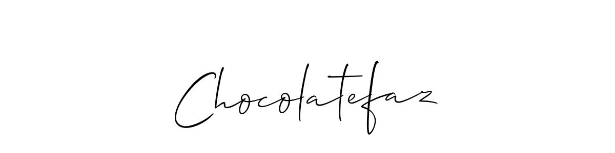 How to Draw Chocolatefaz signature style? Allison_Script is a latest design signature styles for name Chocolatefaz. Chocolatefaz signature style 2 images and pictures png