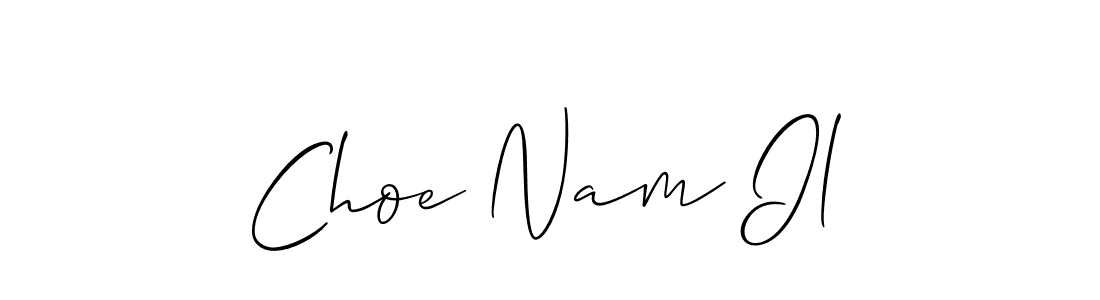 Use a signature maker to create a handwritten signature online. With this signature software, you can design (Allison_Script) your own signature for name Choe Nam Il. Choe Nam Il signature style 2 images and pictures png