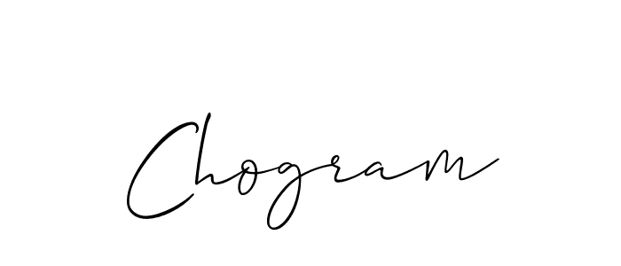 Also we have Chogram name is the best signature style. Create professional handwritten signature collection using Allison_Script autograph style. Chogram signature style 2 images and pictures png