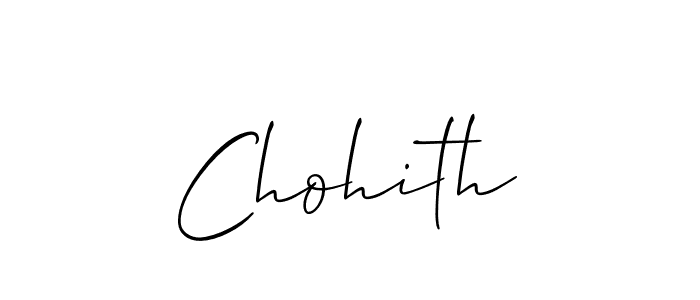 Chohith stylish signature style. Best Handwritten Sign (Allison_Script) for my name. Handwritten Signature Collection Ideas for my name Chohith. Chohith signature style 2 images and pictures png