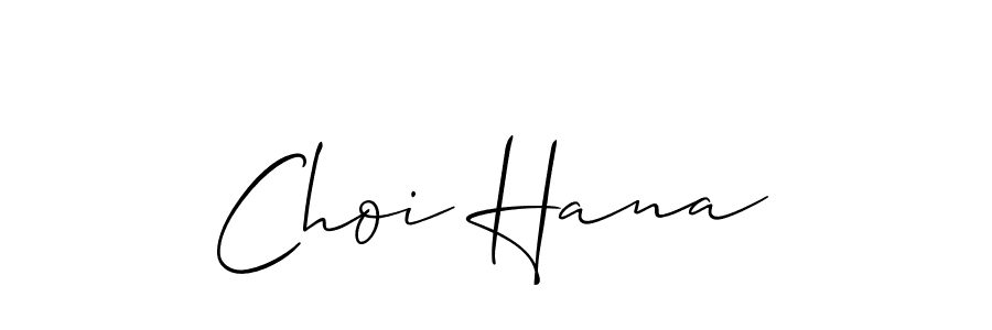 Make a beautiful signature design for name Choi Hana. Use this online signature maker to create a handwritten signature for free. Choi Hana signature style 2 images and pictures png
