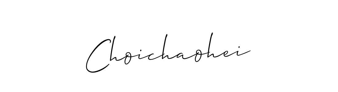 Also we have Choichaohei name is the best signature style. Create professional handwritten signature collection using Allison_Script autograph style. Choichaohei signature style 2 images and pictures png