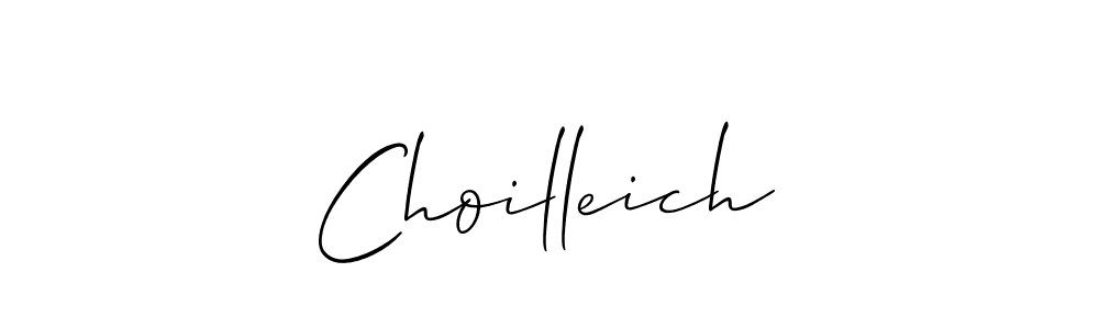 How to make Choilleich signature? Allison_Script is a professional autograph style. Create handwritten signature for Choilleich name. Choilleich signature style 2 images and pictures png