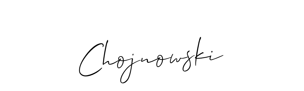 Make a beautiful signature design for name Chojnowski. With this signature (Allison_Script) style, you can create a handwritten signature for free. Chojnowski signature style 2 images and pictures png