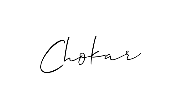 The best way (Allison_Script) to make a short signature is to pick only two or three words in your name. The name Chokar include a total of six letters. For converting this name. Chokar signature style 2 images and pictures png