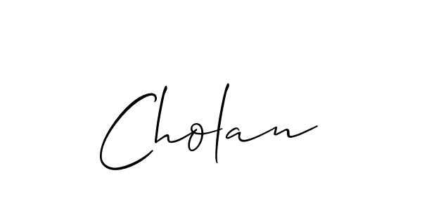 Also You can easily find your signature by using the search form. We will create Cholan name handwritten signature images for you free of cost using Allison_Script sign style. Cholan signature style 2 images and pictures png