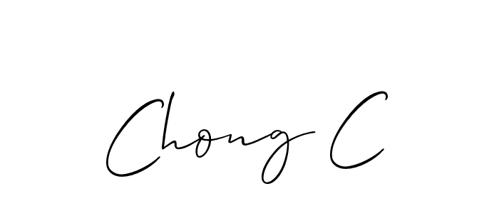 Use a signature maker to create a handwritten signature online. With this signature software, you can design (Allison_Script) your own signature for name Chong C. Chong C signature style 2 images and pictures png