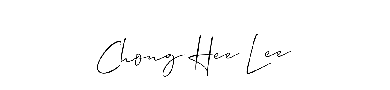 Create a beautiful signature design for name Chong Hee Lee. With this signature (Allison_Script) fonts, you can make a handwritten signature for free. Chong Hee Lee signature style 2 images and pictures png