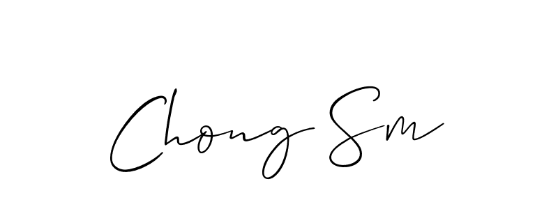 Chong Sm stylish signature style. Best Handwritten Sign (Allison_Script) for my name. Handwritten Signature Collection Ideas for my name Chong Sm. Chong Sm signature style 2 images and pictures png
