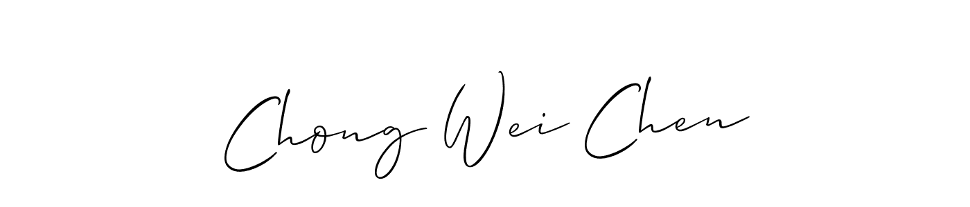 Make a short Chong Wei Chen signature style. Manage your documents anywhere anytime using Allison_Script. Create and add eSignatures, submit forms, share and send files easily. Chong Wei Chen signature style 2 images and pictures png